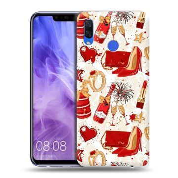 Силиконовый чехол на Huawei Nova 3i с принтом Новый год