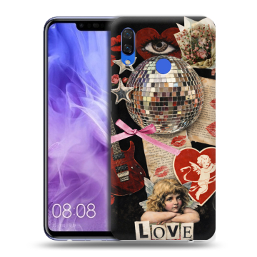 Силиконовый чехол на Huawei Nova 3i с принтом для девочек