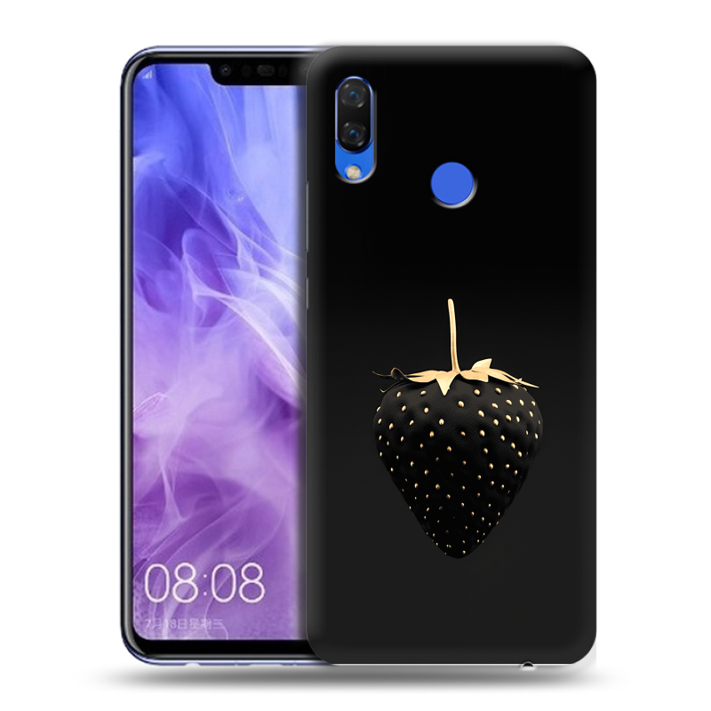 Силиконовый чехол на Huawei Nova 3i с принтом Черная клубника Силиконовый чехол на Huawei Nova 3i с принтом Черная клубника