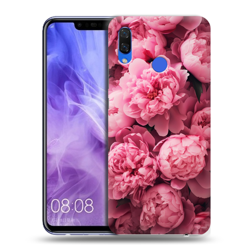 Силиконовый чехол на Huawei Nova 3i с принтом цветы пионы Силиконовый чехол на Huawei Nova 3i с принтом цветы пионы