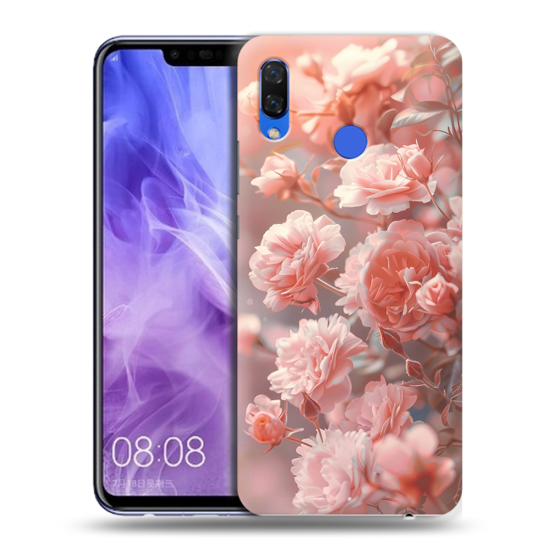 Силиконовый чехол на Huawei Nova 3i с принтом Розовые розы Силиконовый чехол на Huawei Nova 3i с принтом Розовые розы
