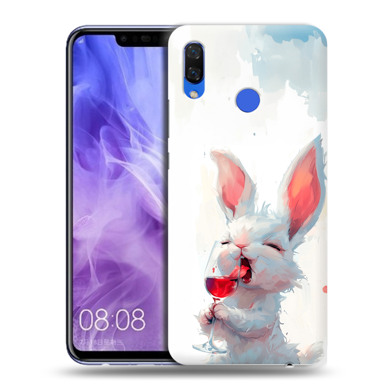 Силиконовый чехол на Huawei Nova 3i с принтом кролик зайчик Силиконовый чехол на Huawei Nova 3i с принтом кролик зайчик