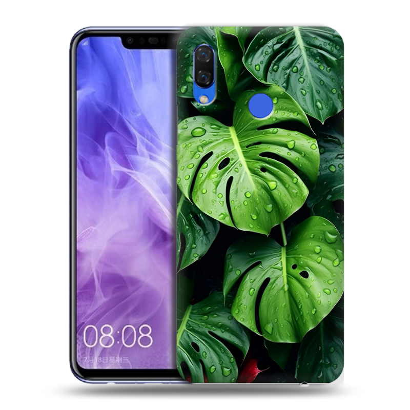 Силиконовый чехол на Huawei Nova 3i с принтом Листья Силиконовый чехол на Huawei Nova 3i с принтом Листья