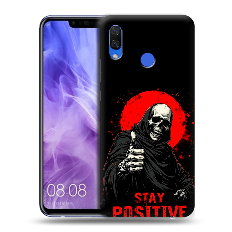 Силиконовый чехол на Huawei Nova 3i с принтом смешной скелет Силиконовый чехол на Huawei Nova 3i с принтом смешной скелет