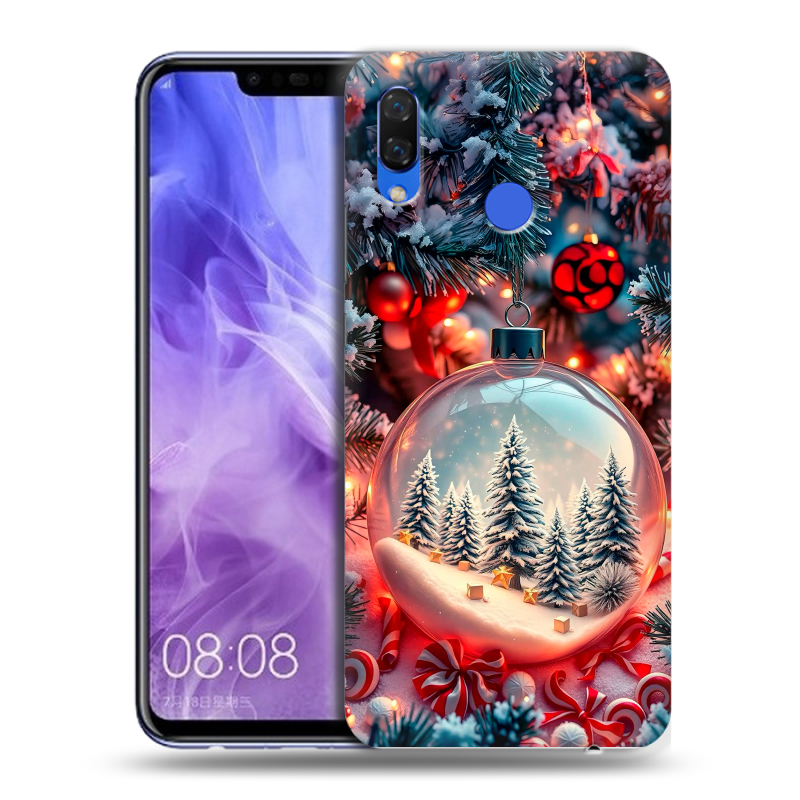 Силиконовый чехол на Huawei Nova 3i с принтом Новый год Силиконовый чехол на Huawei Nova 3i с принтом Новый год
