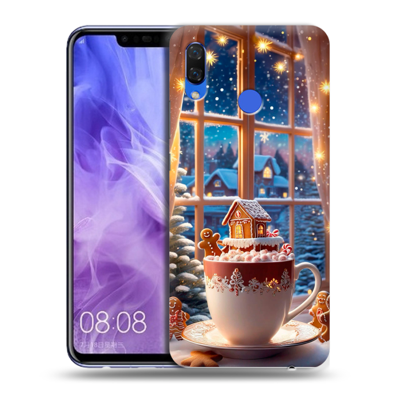 Силиконовый чехол на Huawei Nova 3i с принтом Новый год Силиконовый чехол на Huawei Nova 3i с принтом Новый год