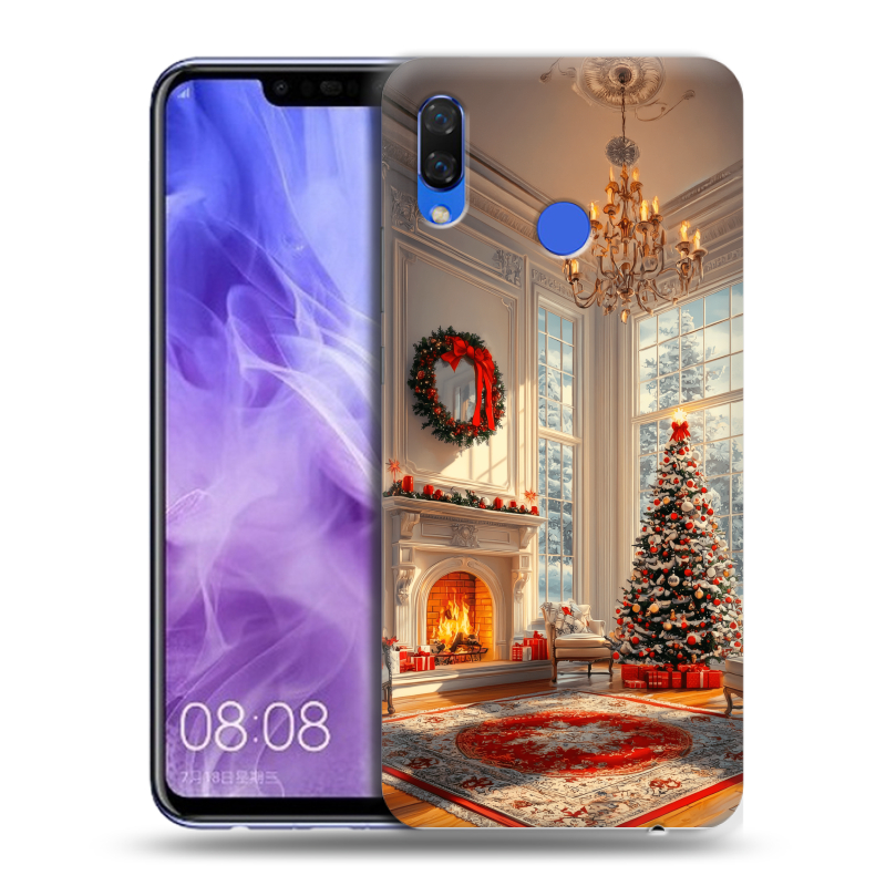 Силиконовый чехол на Huawei Nova 3i с принтом Новый год Силиконовый чехол на Huawei Nova 3i с принтом Новый год