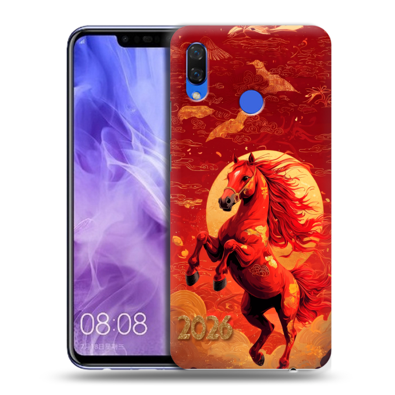 Силиконовый чехол на Huawei Nova 3i с принтом Новый год Силиконовый чехол на Huawei Nova 3i с принтом Новый год