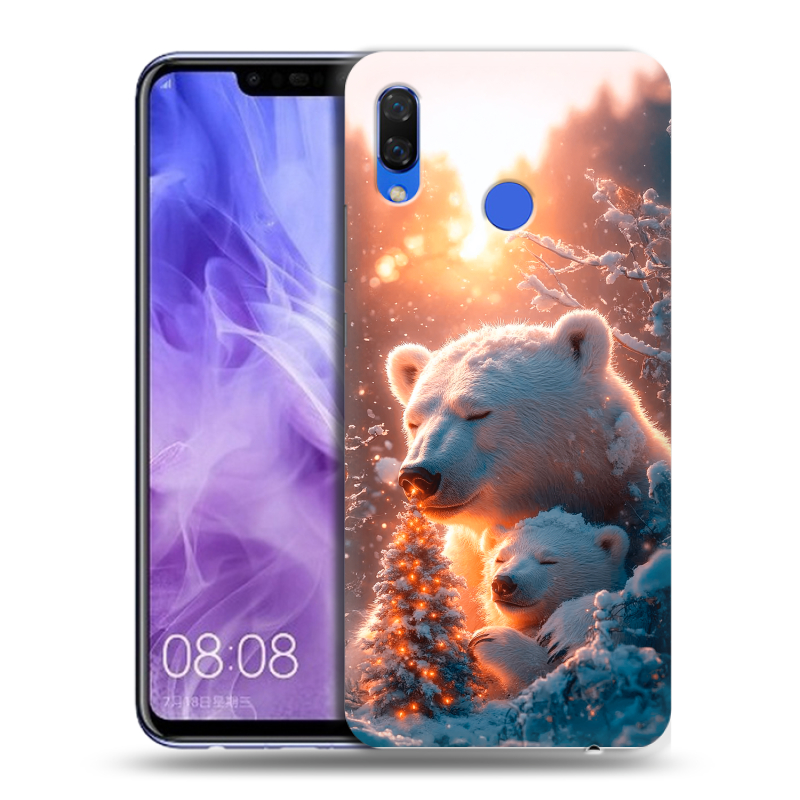 Силиконовый чехол на Huawei Nova 3i с принтом Новый год Силиконовый чехол на Huawei Nova 3i с принтом Новый год