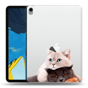 Силиконовый чехол на планшета IPad Pro 11 с принтом Кошки