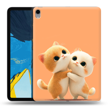 Силиконовый чехол на планшета IPad Pro 11 с принтом Милые котики