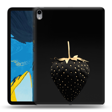 Силиконовый чехол на планшета IPad Pro 11 с принтом Черная клубника