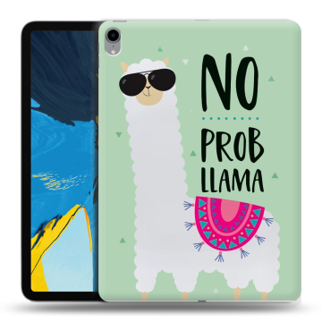 Силиконовый чехол на планшета IPad Pro 11 с принтом Лама