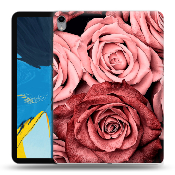 Силиконовый чехол на планшета IPad Pro 11 с принтом Цветы розы