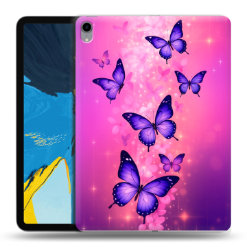 Силиконовый чехол на IPad Pro 11 с принтом Бабочки Силиконовый чехол на IPad Pro 11 с принтом Бабочки