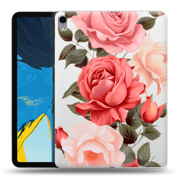 Силиконовый чехол на IPad Pro 11 с принтом Розы Силиконовый чехол на IPad Pro 11 с принтом Розы
