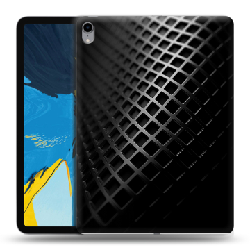 Силиконовый чехол на IPad Pro 11 с принтом Текстура металла Силиконовый чехол на IPad Pro 11 с принтом Текстура металла