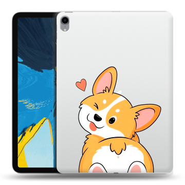 Силиконовый чехол на IPad Pro 11 с принтом Корги Силиконовый чехол на IPad Pro 11 с принтом Корги