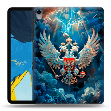 Силиконовый чехол на IPad Pro 11 с принтом Герб флаг России Силиконовый чехол на IPad Pro 11 с принтом Герб флаг России