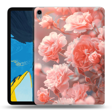 Силиконовый чехол на IPad Pro 11 с принтом Розы цветы Силиконовый чехол на IPad Pro 11 с принтом Розы цветы