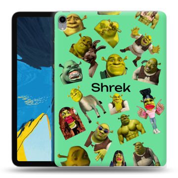 Силиконовый чехол на IPad Pro 11 с принтом Шрек Shrek