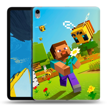 Силиконовый чехол на IPad Pro 11 с принтом Майнкрафт Minecraft Силиконовый чехол на IPad Pro 11 с принтом Майнкрафт Minecraft