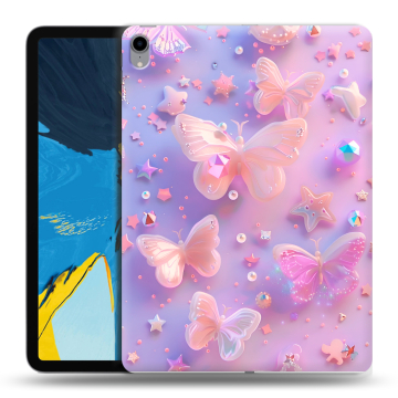 Силиконовый чехол на IPad Pro 11 с принтом Бабочки Силиконовый чехол на IPad Pro 11 с принтом Бабочки