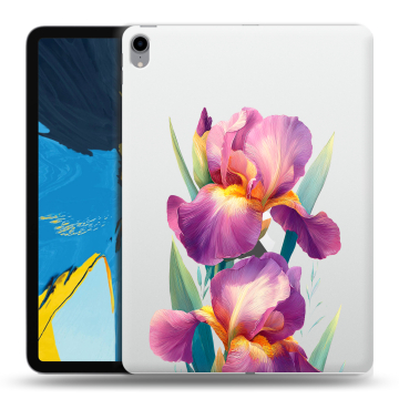 Силиконовый чехол на IPad Pro 11 с принтом Цветы орхидеи
