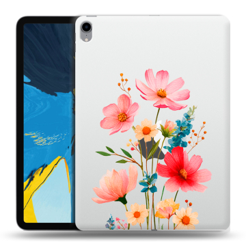 Силиконовый чехол на IPad Pro 11 с принтом Цветы