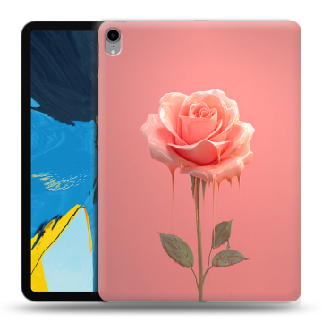 Силиконовый чехол на IPad Pro 11 с принтом Розовая роза