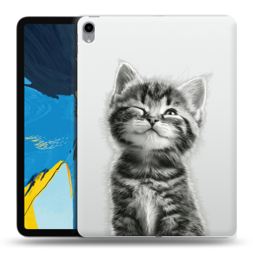 Силиконовый чехол на IPad Pro 11 с принтом Котенок Силиконовый чехол на IPad Pro 11 с принтом Котенок