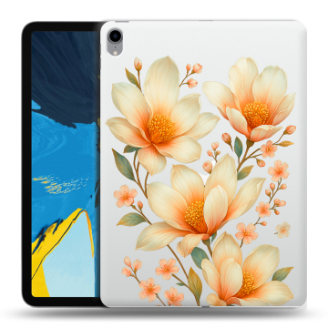 Силиконовый чехол на IPad Pro 11 с принтом Цветы