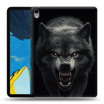 Силиконовый чехол на IPad Pro 11 с принтом Волк Силиконовый чехол на IPad Pro 11 с принтом Волк