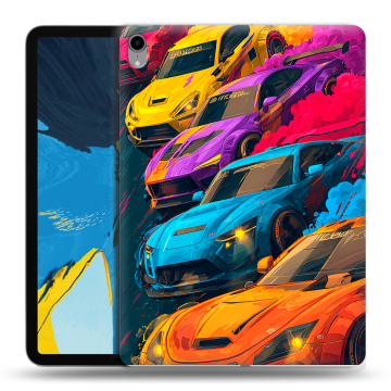 Силиконовый чехол на IPad Pro 11 с принтом Тачки