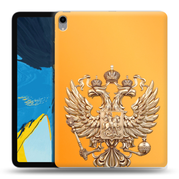 Силиконовый чехол на IPad Pro 11 с принтом Герб Флаг России