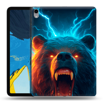 Силиконовый чехол на IPad Pro 11 с принтом Медведь