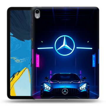 Силиконовый чехол на IPad Pro 11 с принтом Mercedes Мерседес Силиконовый чехол на IPad Pro 11 с принтом Mercedes Мерседес