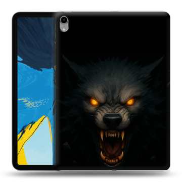 Силиконовый чехол на IPad Pro 11 с принтом Волк