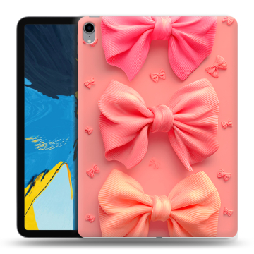 Силиконовый чехол на IPad Pro 11 с принтом Розовые бантики Силиконовый чехол на IPad Pro 11 с принтом Розовые бантики