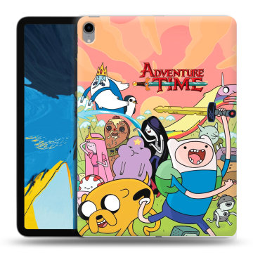 Силиконовый чехол на IPad Pro 11 с принтом Adventure time Время приключений
