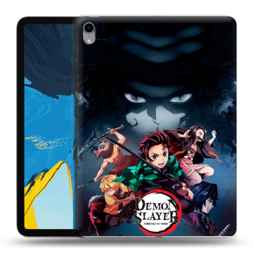Силиконовый чехол на IPad Pro 11 с принтом Demon Slayer Клинок рассекающий демонов