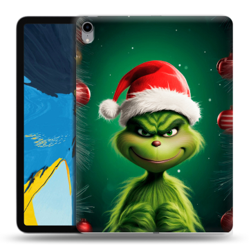 Силиконовый чехол на IPad Pro 11 с принтом Гринч Новый год Рождество