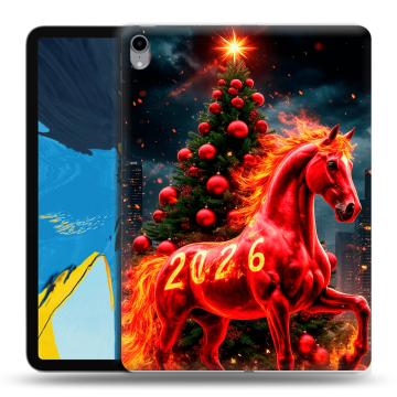 Силиконовый чехол на IPad Pro 11 с принтом Новый год