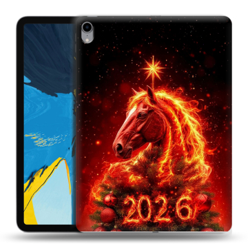 Силиконовый чехол на IPad Pro 11 с принтом Новый год