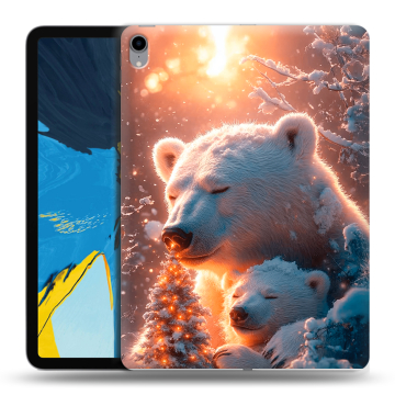 Силиконовый чехол на IPad Pro 11 с принтом Новый год
