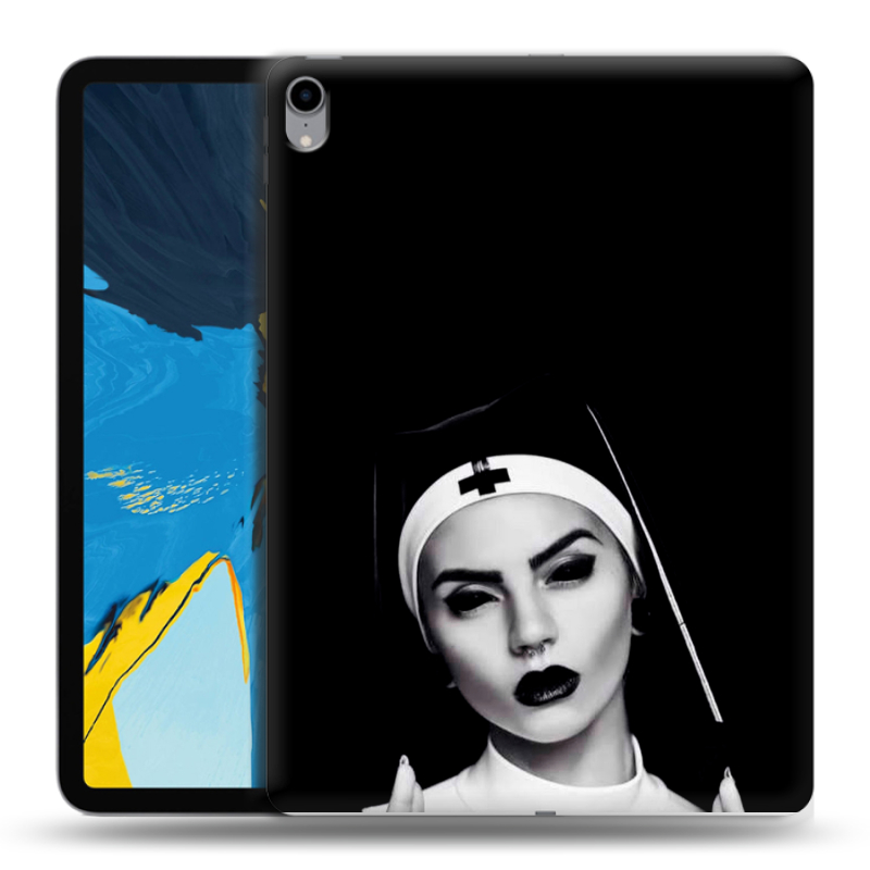 Силиконовый чехол на IPad Pro 11 с принтом монашка Силиконовый чехол на IPad Pro 11 с принтом монашка