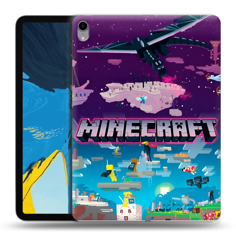 Силиконовый чехол на IPad Pro 11 с принтом Майнкрафт Minecraft Силиконовый чехол на IPad Pro 11 с принтом Майнкрафт Minecraft