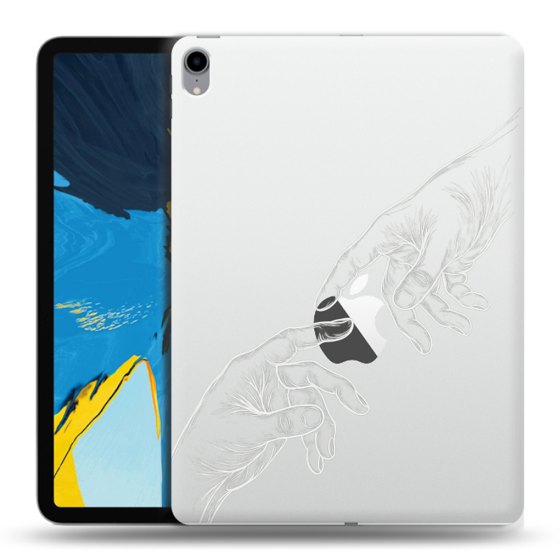 Силиконовый чехол на IPad Pro 11 с принтом Сотворение мира Силиконовый чехол на IPad Pro 11 с принтом Сотворение мира