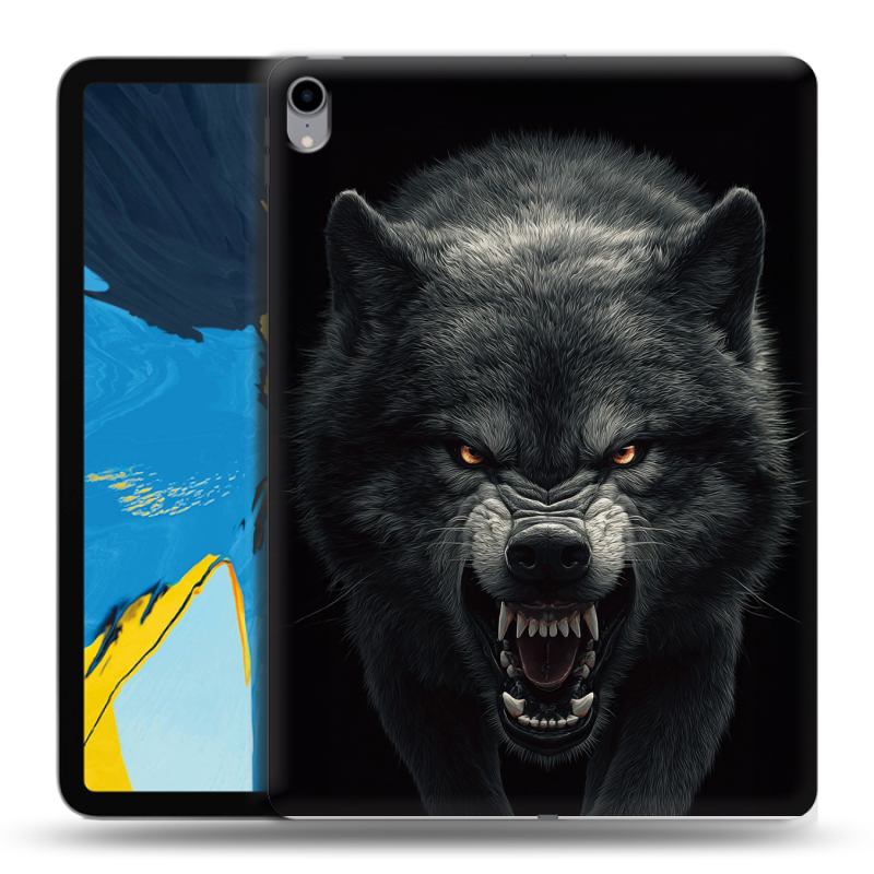 Силиконовый чехол на IPad Pro 11 с принтом Волк Силиконовый чехол на IPad Pro 11 с принтом Волк