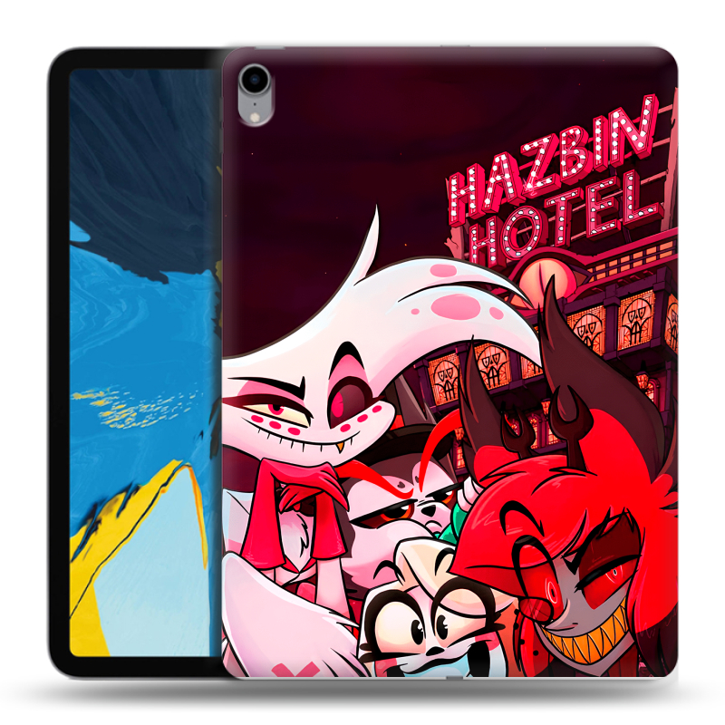 Силиконовый чехол на IPad Pro 11 с принтом Hazbin Hotel Отель Хазбин Силиконовый чехол на IPad Pro 11 с принтом Hazbin Hotel Отель Хазбин